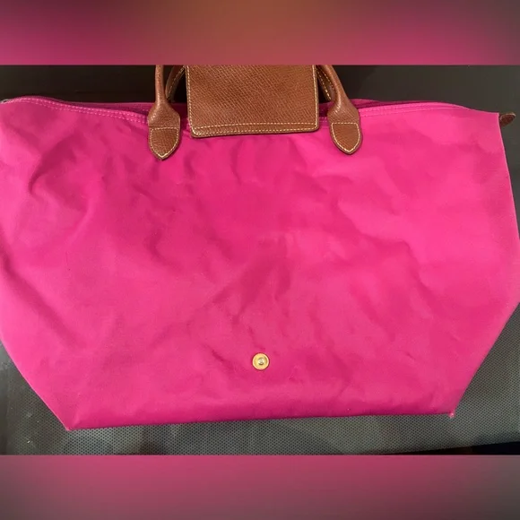 Longchamp Le Pliage M Pink Tote Bag - Picture 4 of 12